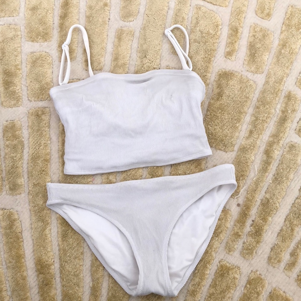 white Aerie bikini